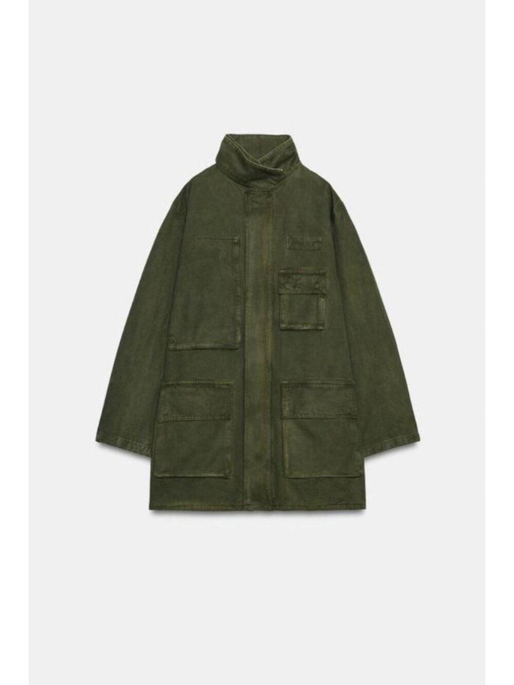 ZARA HIGH-NECK POCKET PARKA 3216/270/507